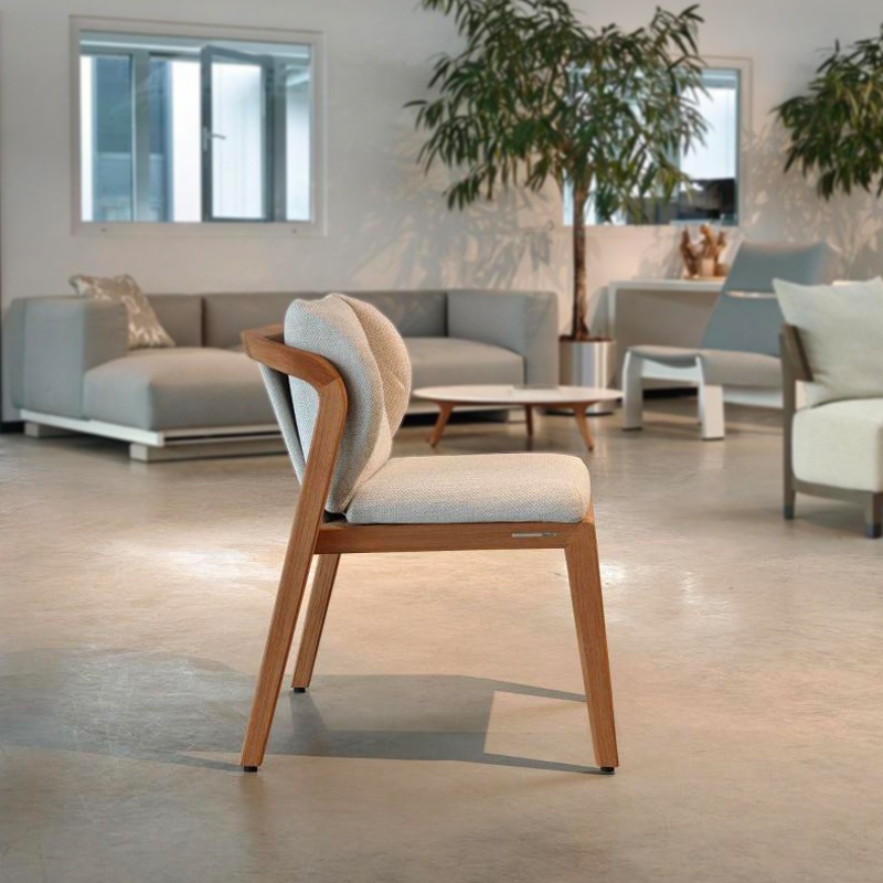 Manutti SUNRISE Stuhl, Teak/Salty White